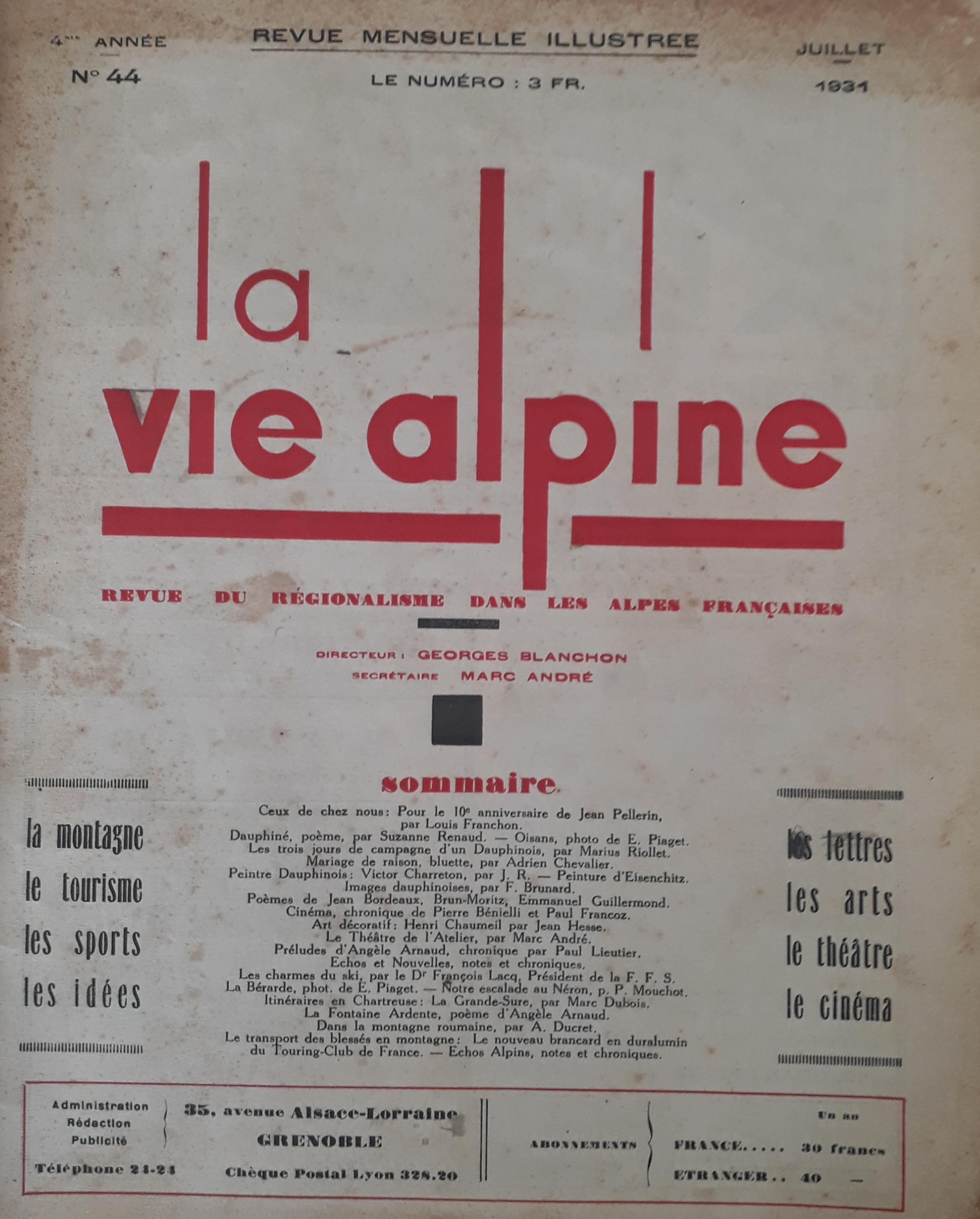 Revue La Vie Alpine page 4