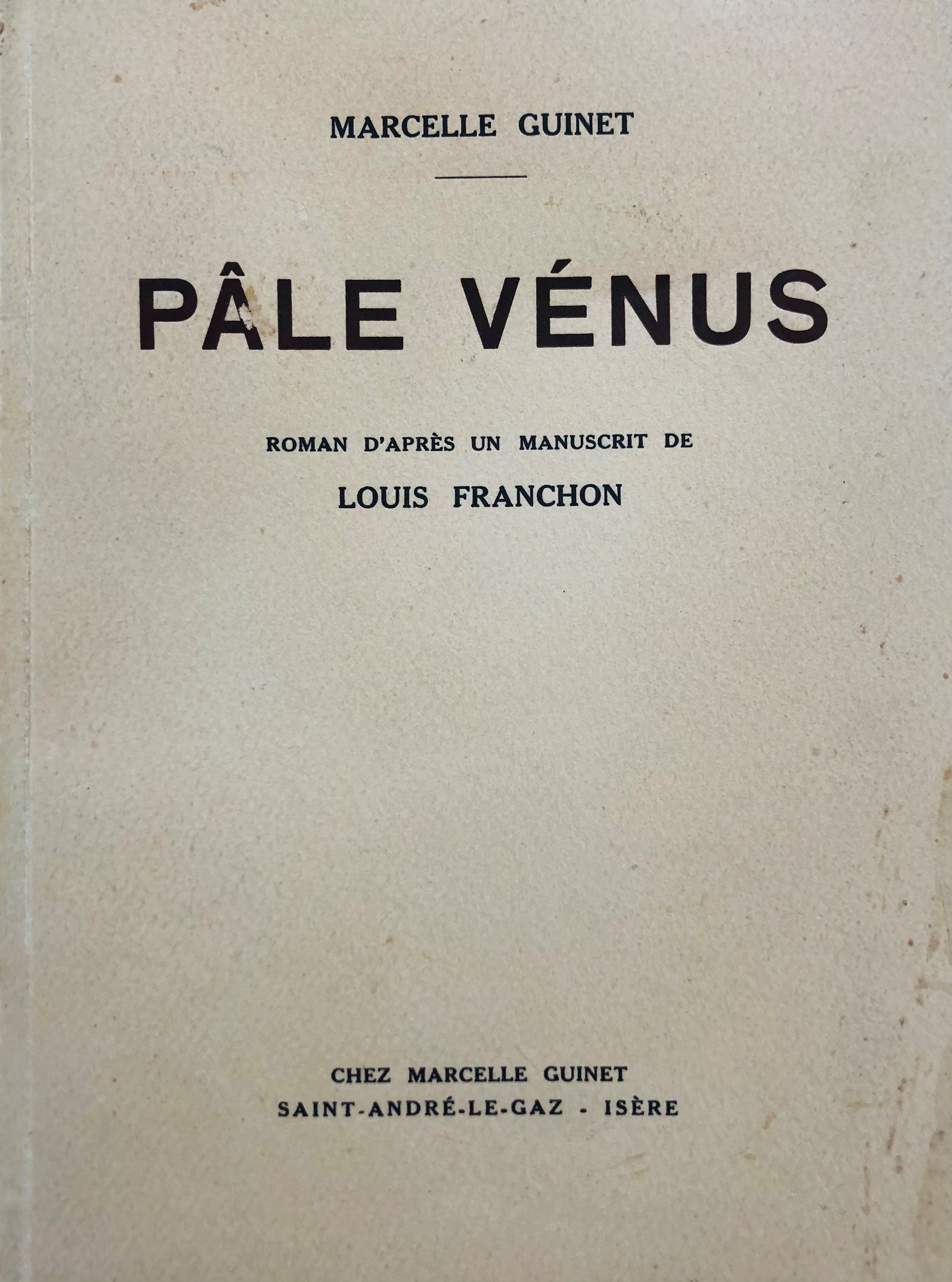 Couverture Pâle Vénus